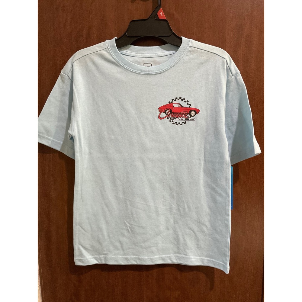 Corvette Boys Fashion Retro Tee with Short Sleeves, Size 8  /  G-020